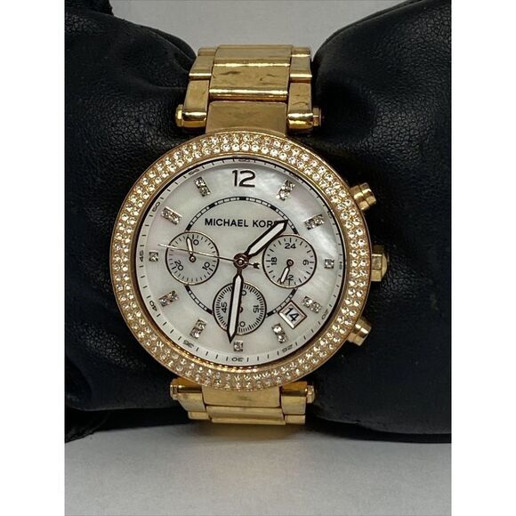 Michael Kors Parker MK5491 Women Stainless Steel Analog Dial Quartz Watch JK299 - Picture 1 of 12